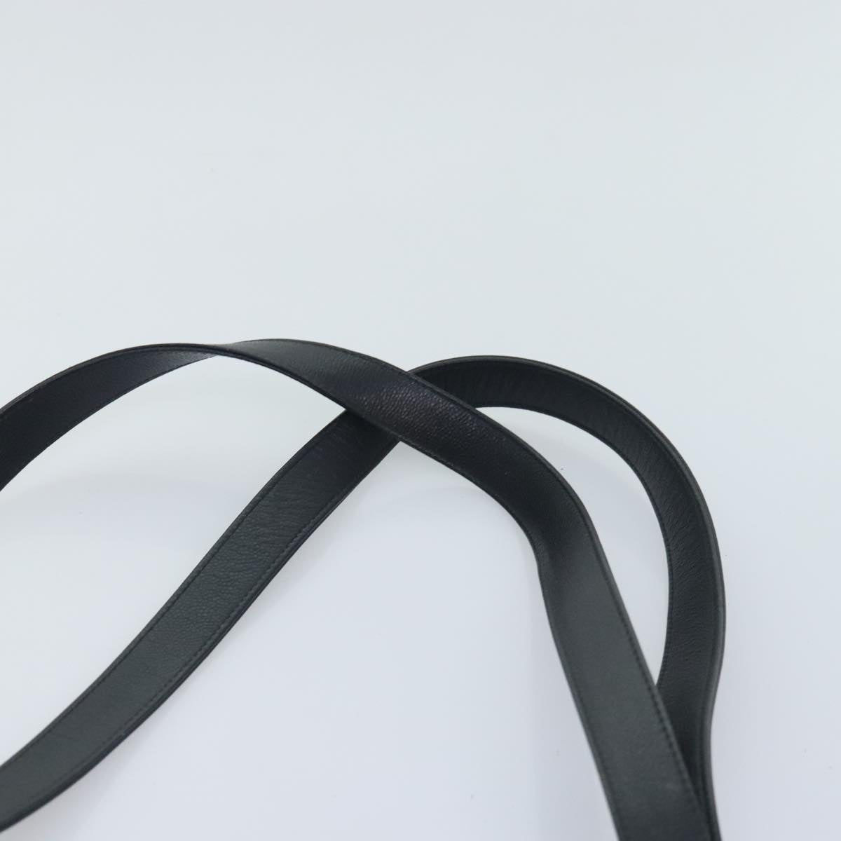 CHANEL COCO Mark Shoulder Bag Calf Skin Black CC Auth 90649