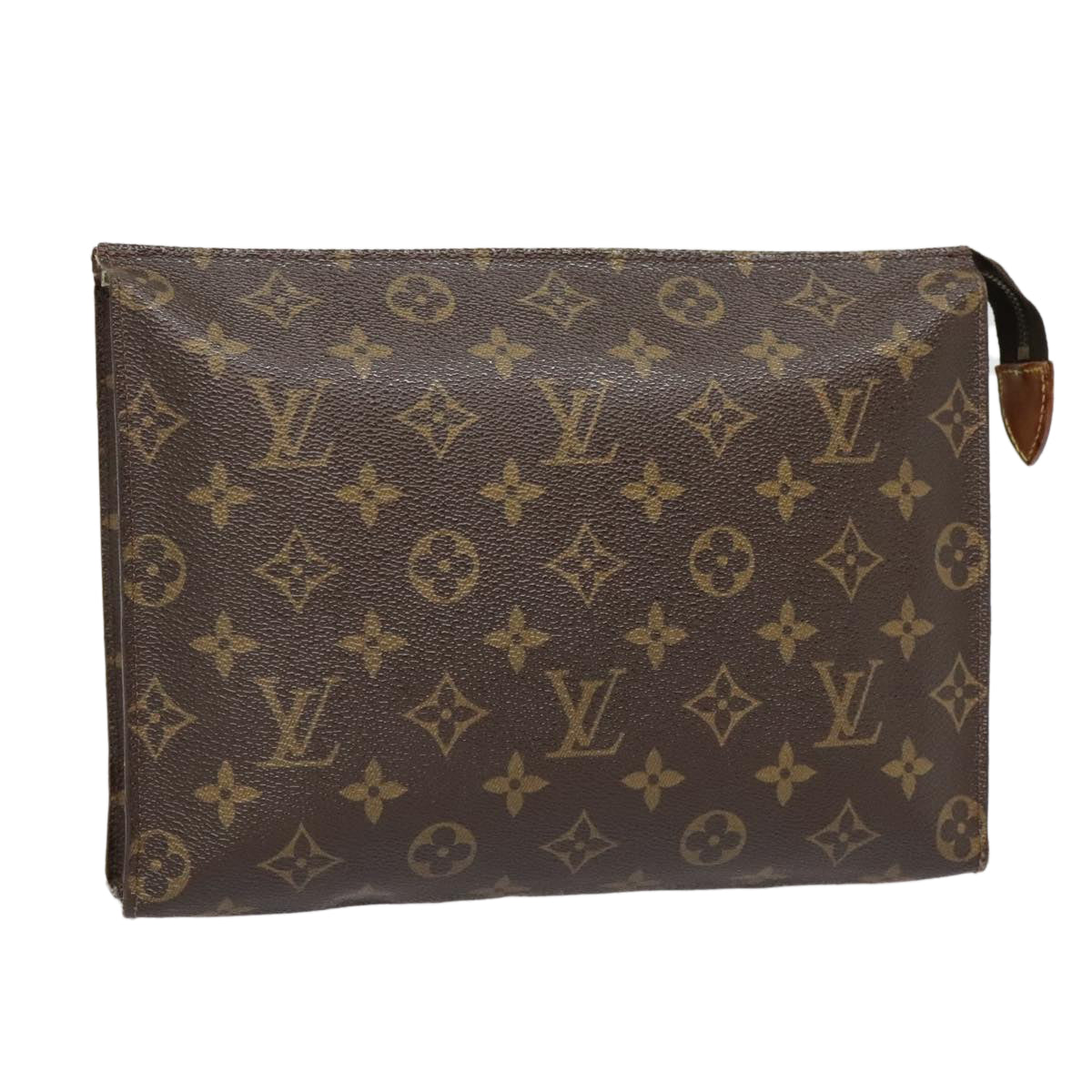 LOUIS VUITTON Monogram Poche Toilette 26 Pouch M47542 LV Auth 90650