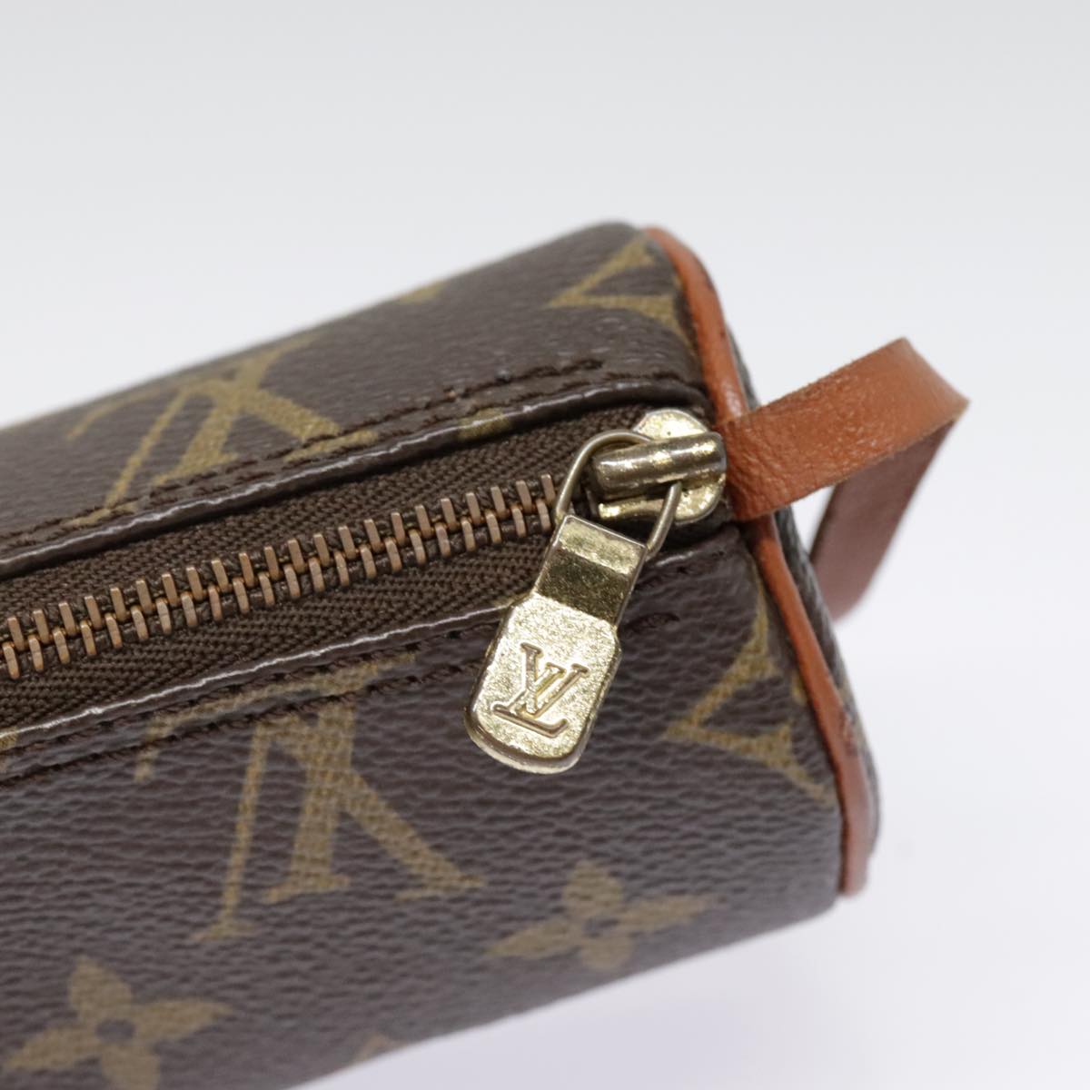 LOUIS VUITTON Monogram Papillon Pouch LV Auth 90664