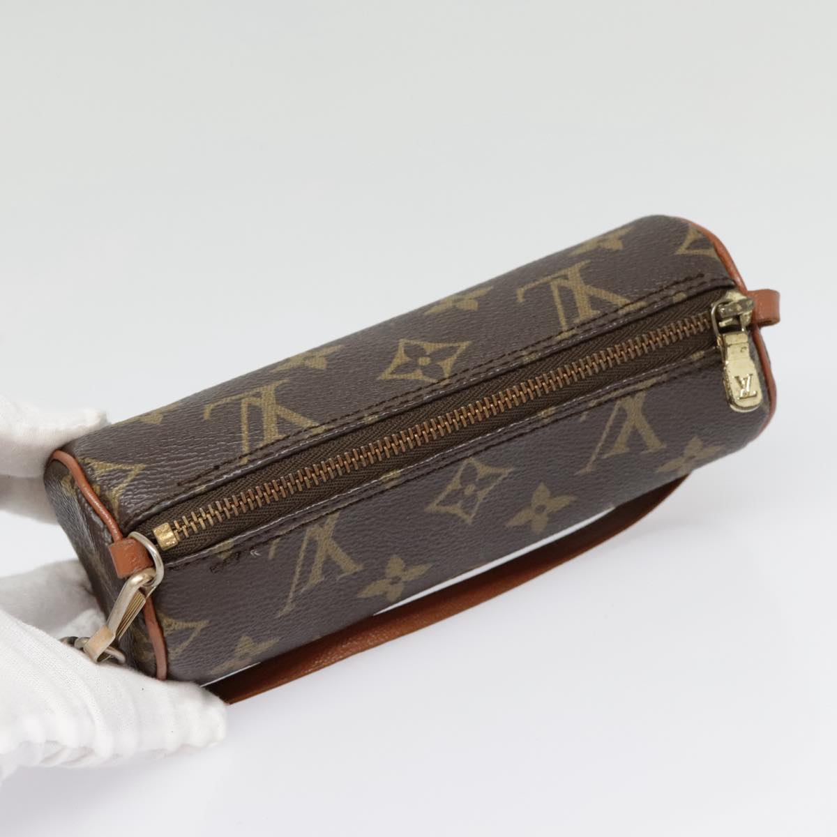 LOUIS VUITTON Monogram Papillon Pouch LV Auth 90664