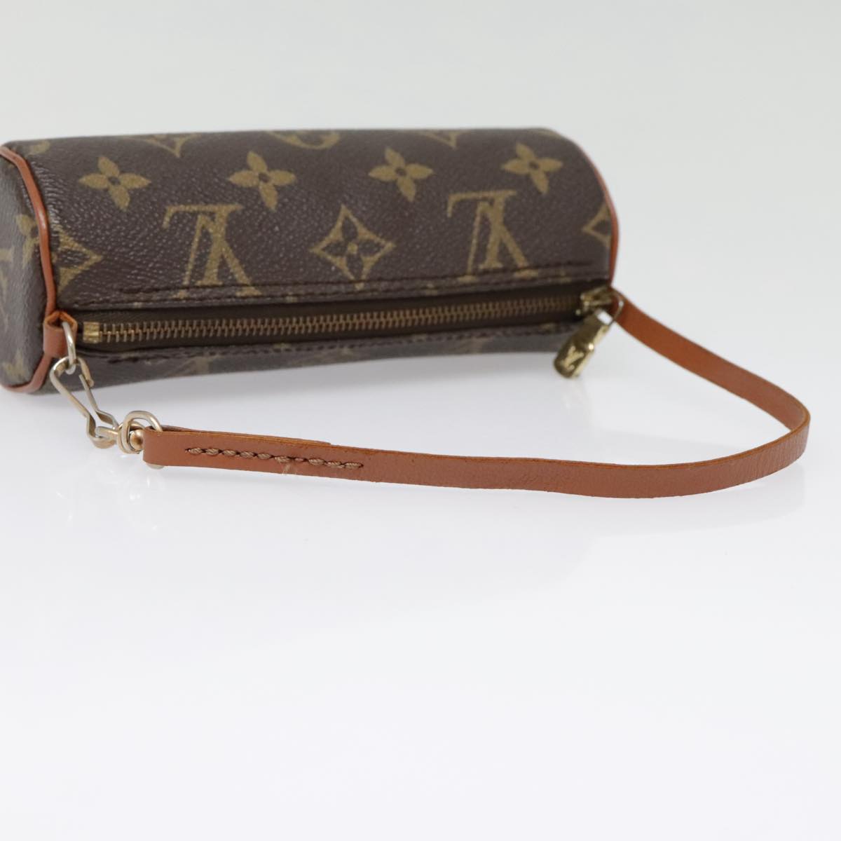 LOUIS VUITTON Monogram Papillon Pouch LV Auth 90664