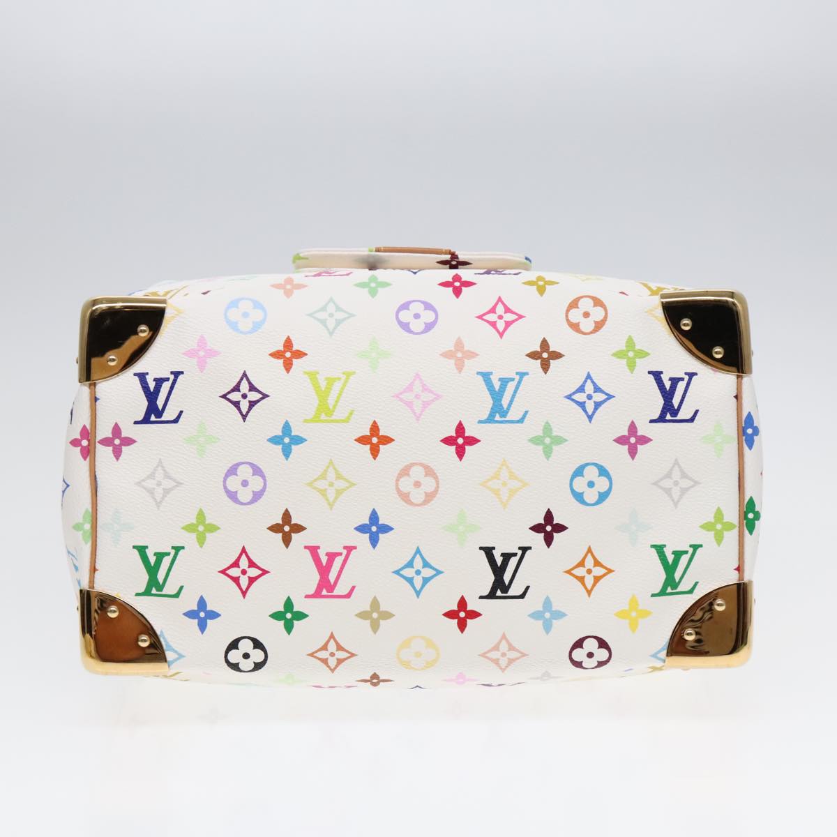 LOUIS VUITTON Monogram Multicolor Speedy 30 Hand Bag White M92643 LV Auth 90665A