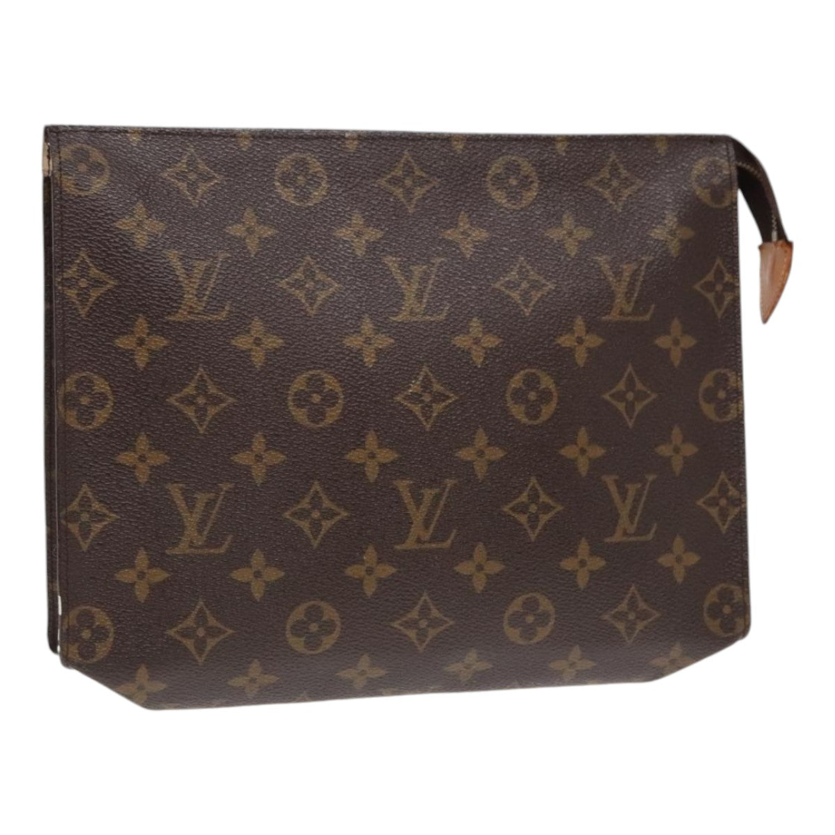 LOUIS VUITTON Monogram Poche Toilette 26 Pouch M47542 LV Auth 90720