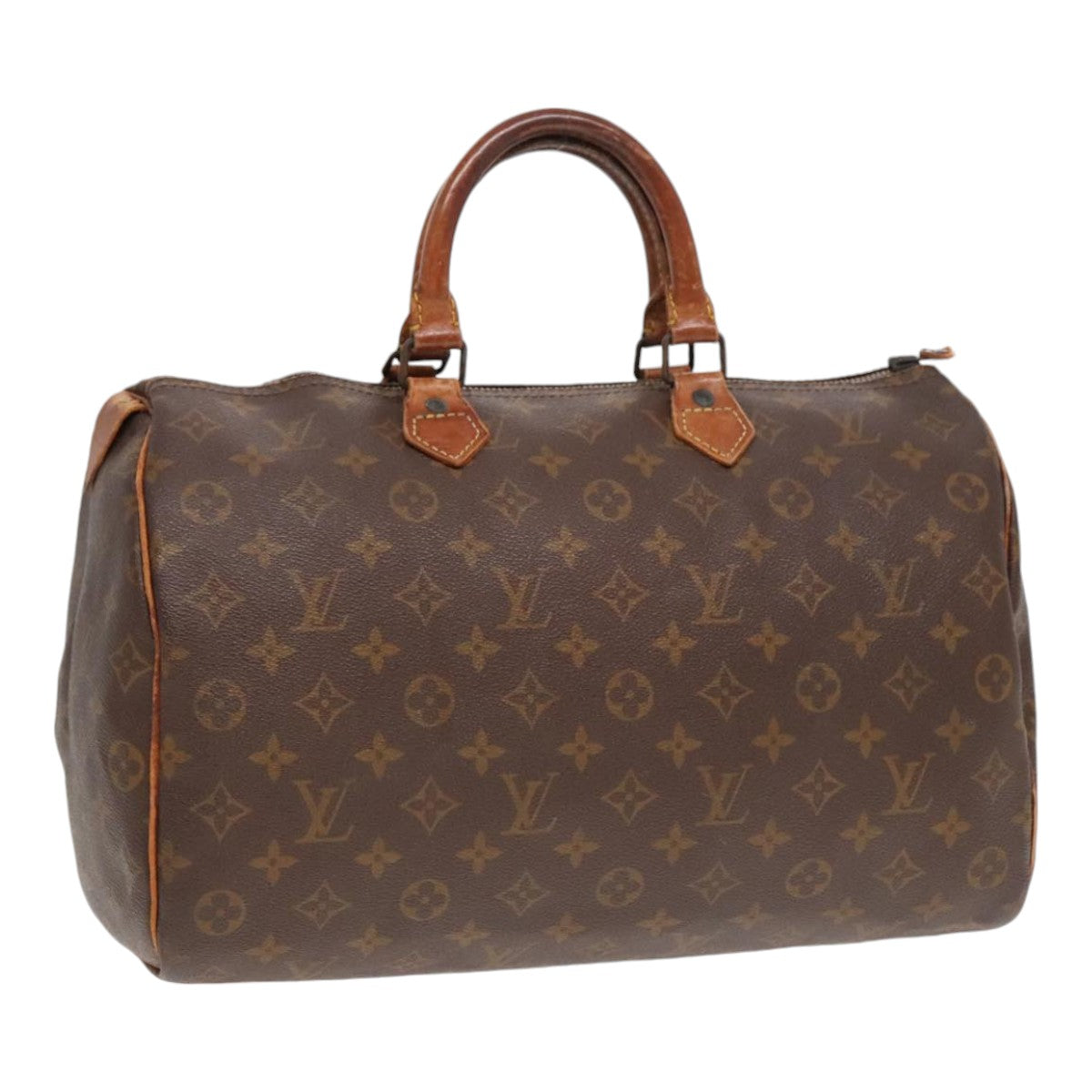 LOUIS VUITTON Monogram Speedy 35 Hand Bag Vintage M41524 LV Auth 90745