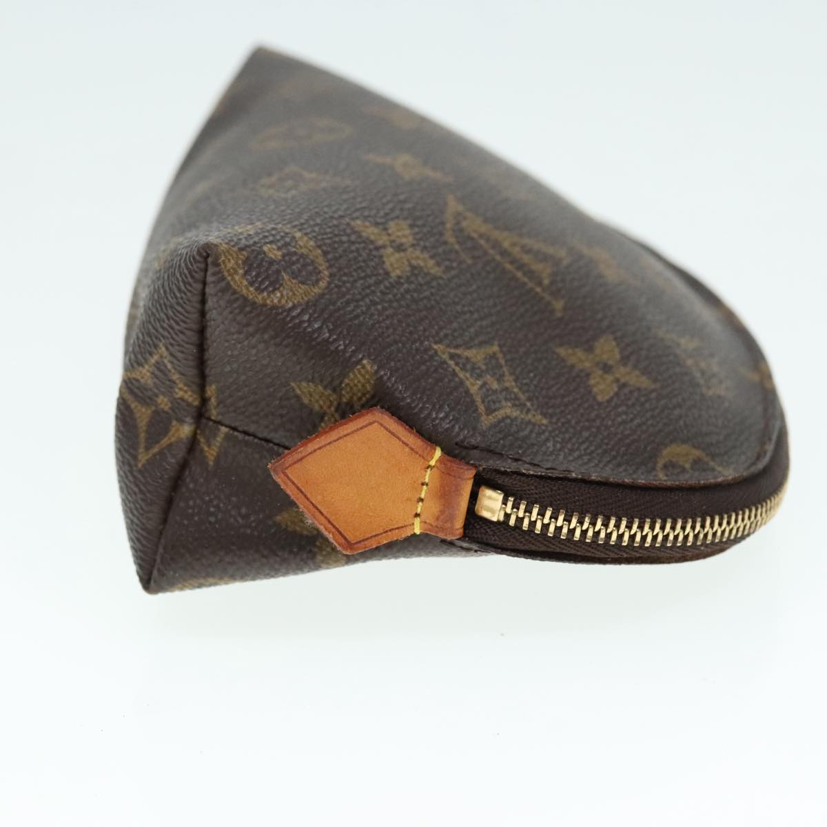 LOUIS VUITTON Monogram Pochette Cosmetic PM Cosmetic Pouch M47515 LV Auth 90746