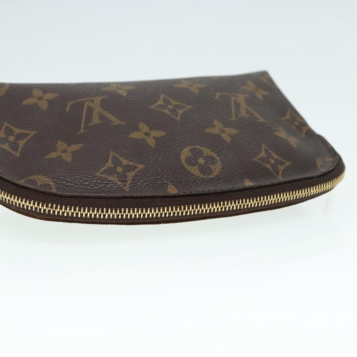 LOUIS VUITTON Monogram Pochette Cosmetic PM Cosmetic Pouch M47515 LV Auth 90746