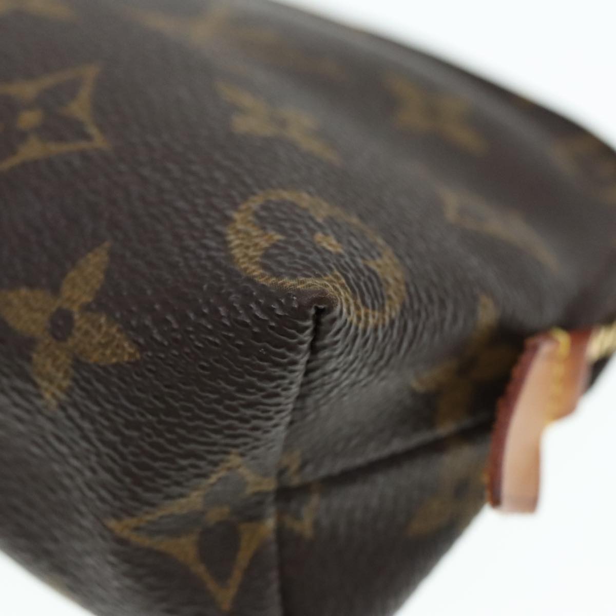 LOUIS VUITTON Monogram Pochette Cosmetic PM Cosmetic Pouch M47515 LV Auth 90746