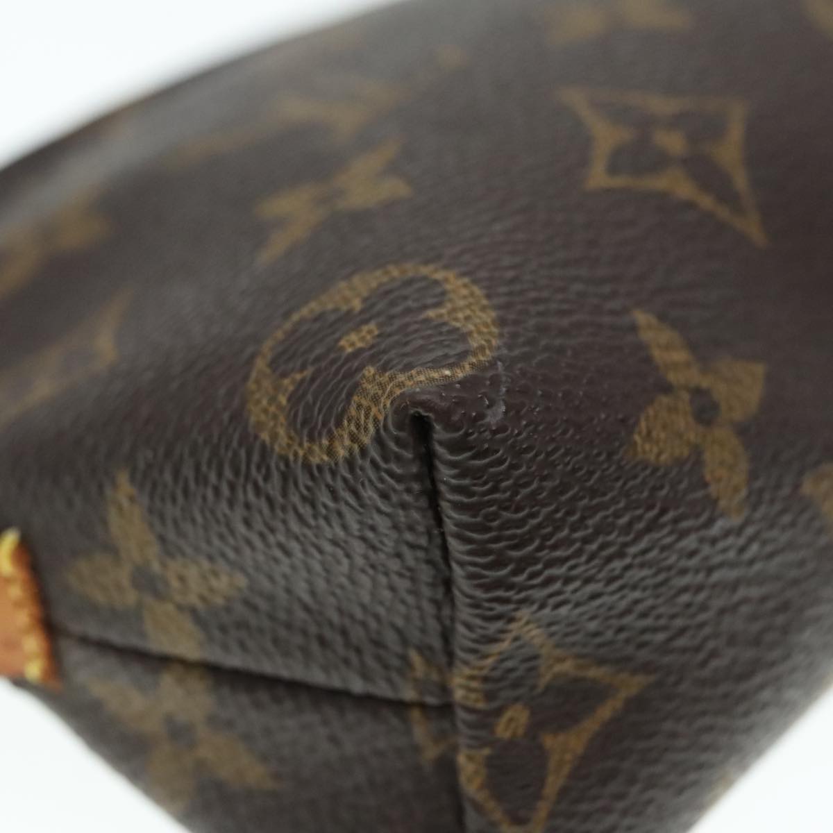 LOUIS VUITTON Monogram Pochette Cosmetic PM Cosmetic Pouch M47515 LV Auth 90746