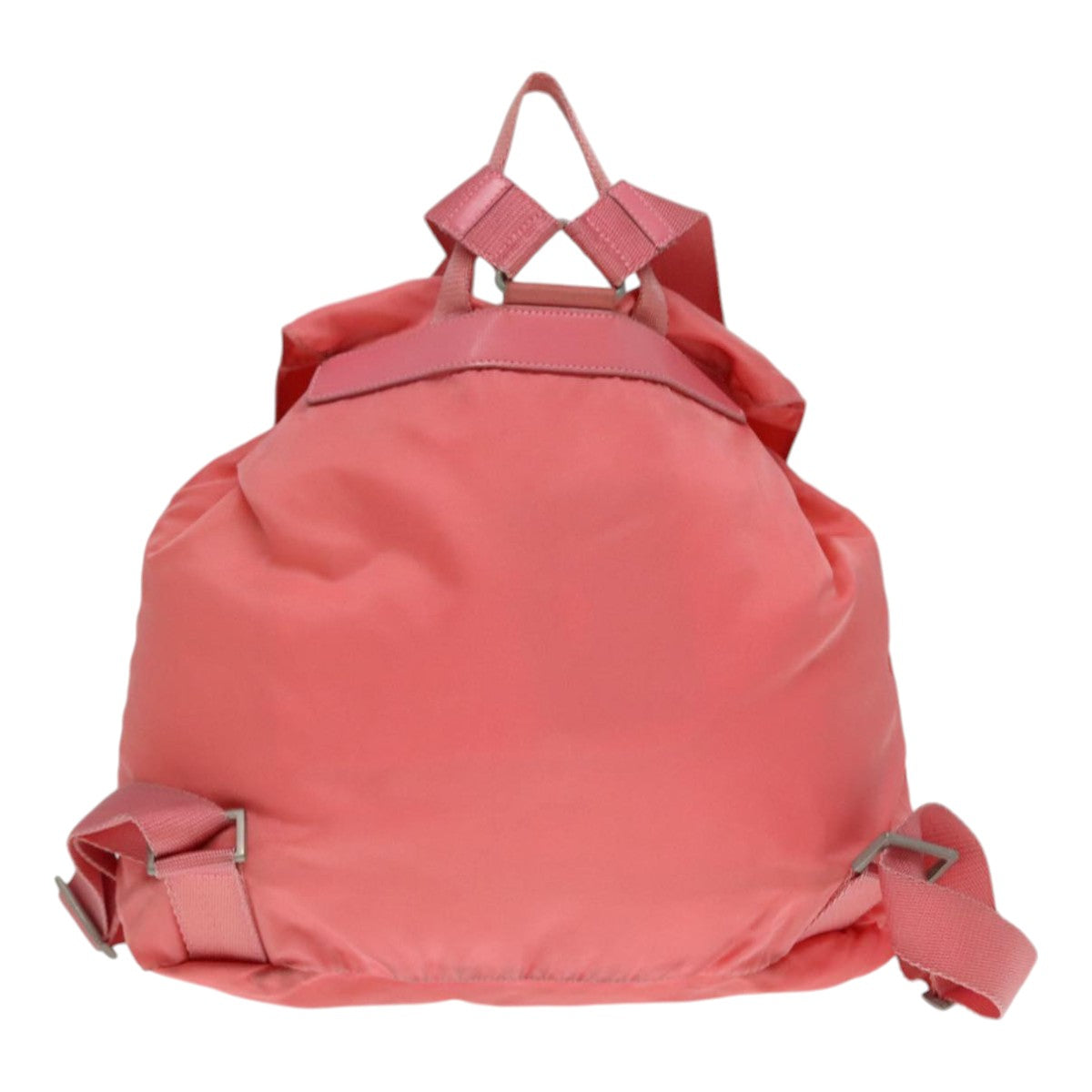 PRADA Backpack Nylon Pink Silver Auth 90750