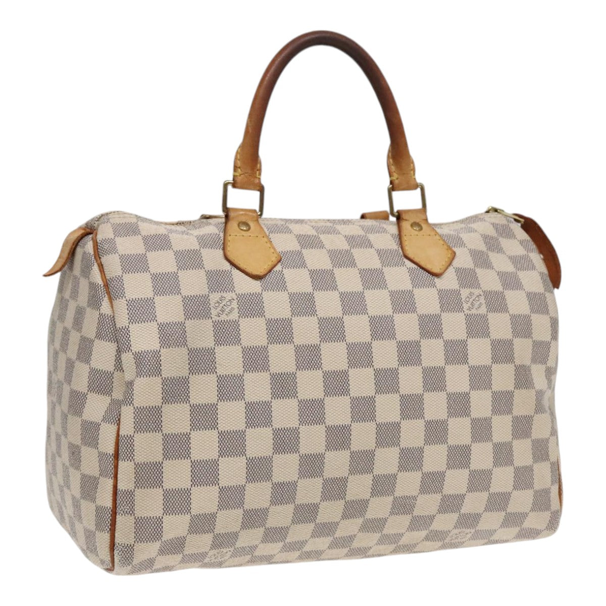 LOUIS VUITTON Damier Azur Speedy 30 Hand Bag N41533 LV Auth 90770