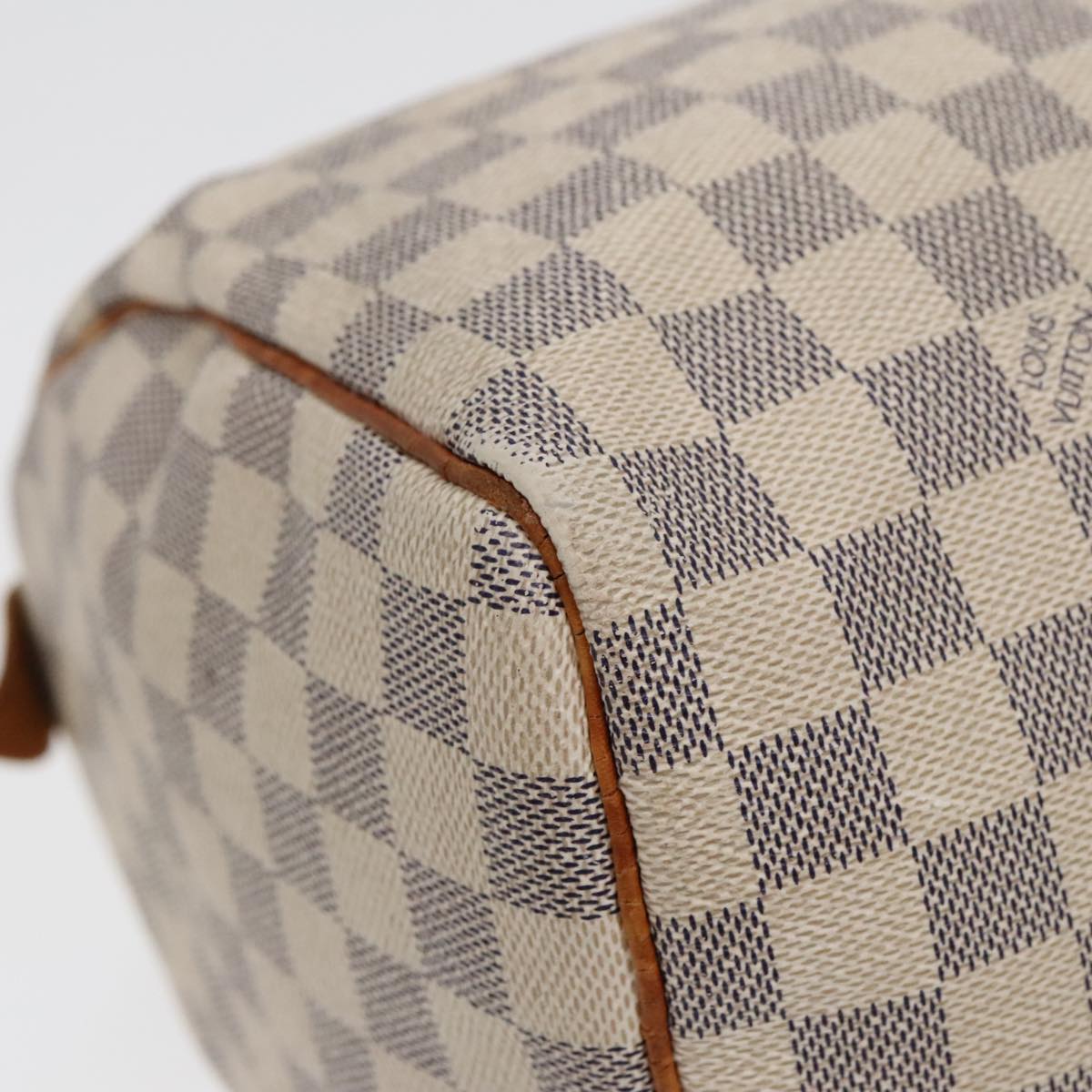 LOUIS VUITTON Damier Azur Speedy 30 Hand Bag N41533 LV Auth 90770