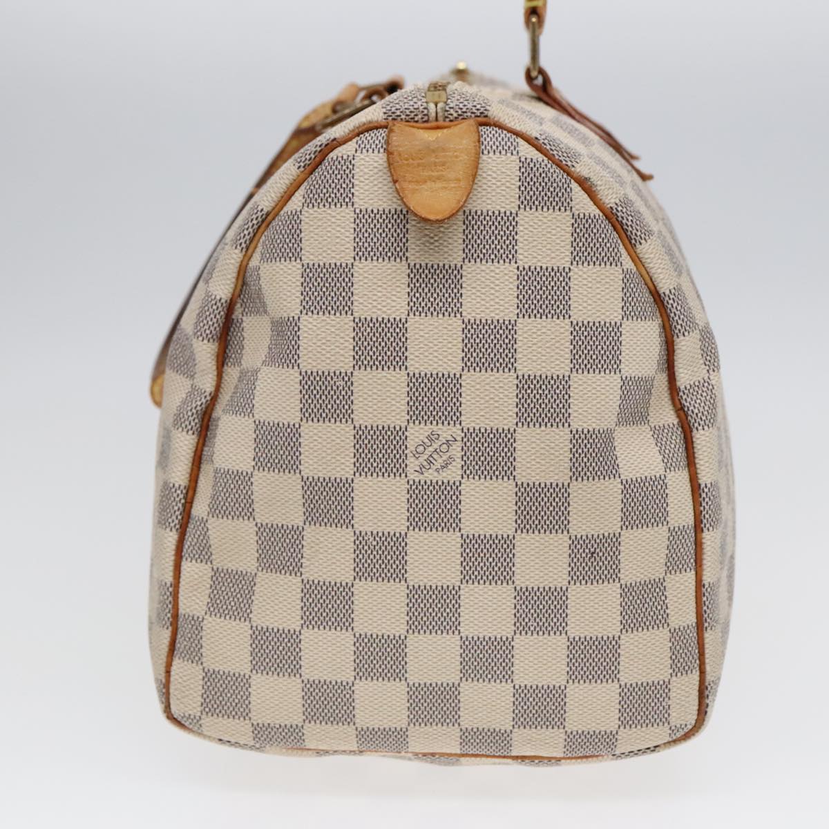 LOUIS VUITTON Damier Azur Speedy 30 Hand Bag N41533 LV Auth 90770