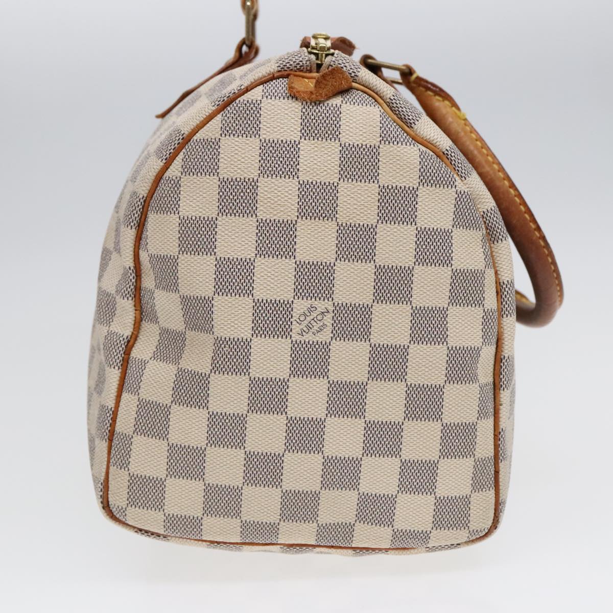 LOUIS VUITTON Damier Azur Speedy 30 Hand Bag N41533 LV Auth 90770