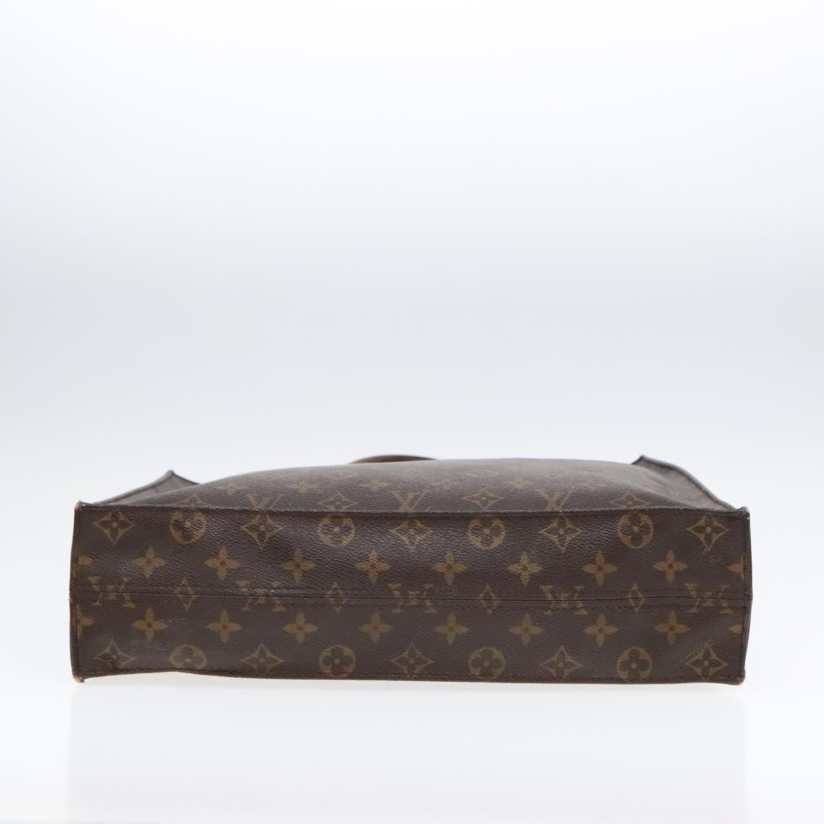 LOUIS VUITTON Monogram Sac Plat Hand Bag M51140 LV Auth 90771