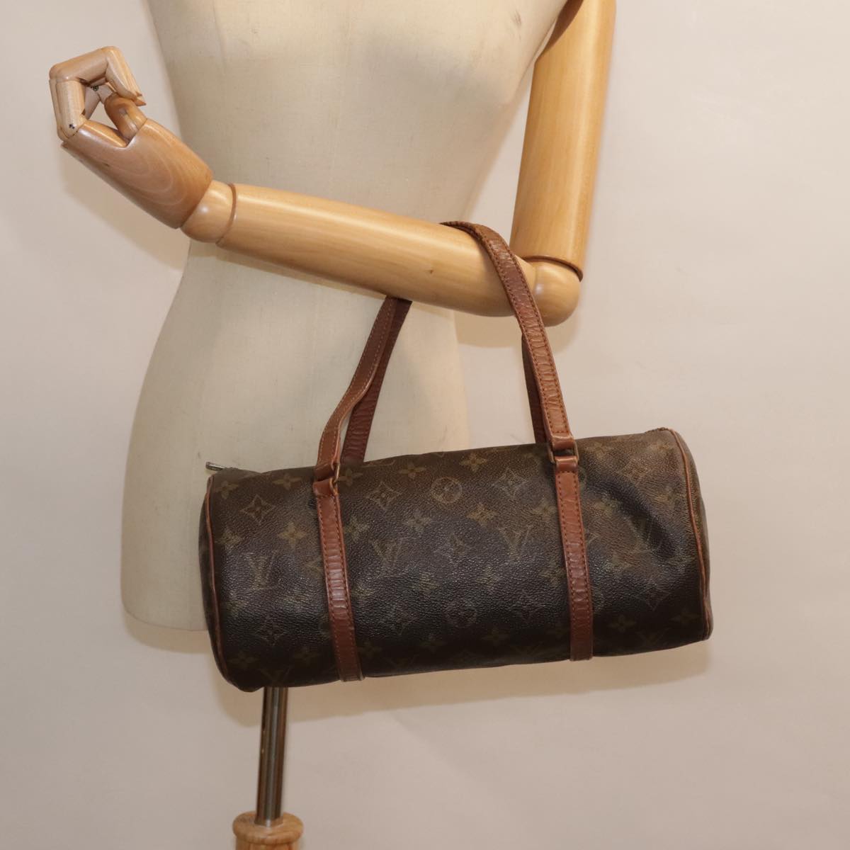 LOUIS VUITTON Monogram Papillon 30 Hand Bag Vintage M51385 LV Auth 90772