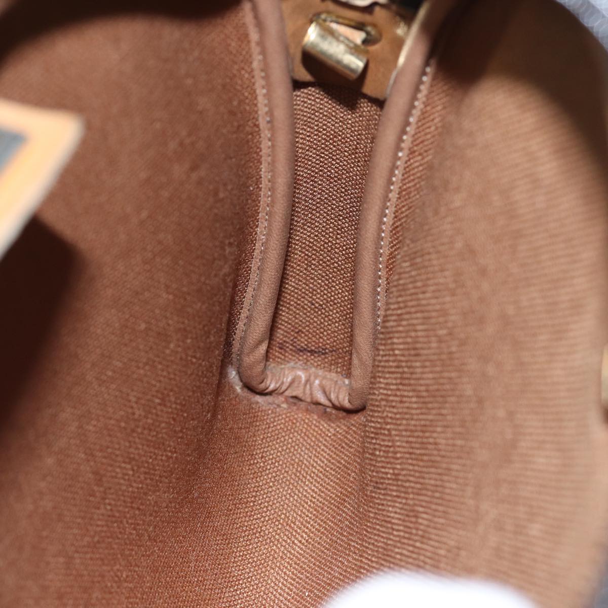 Christian Dior Honeycomb Canvas Shoulder Bag PVC Leather Black Auth 90814