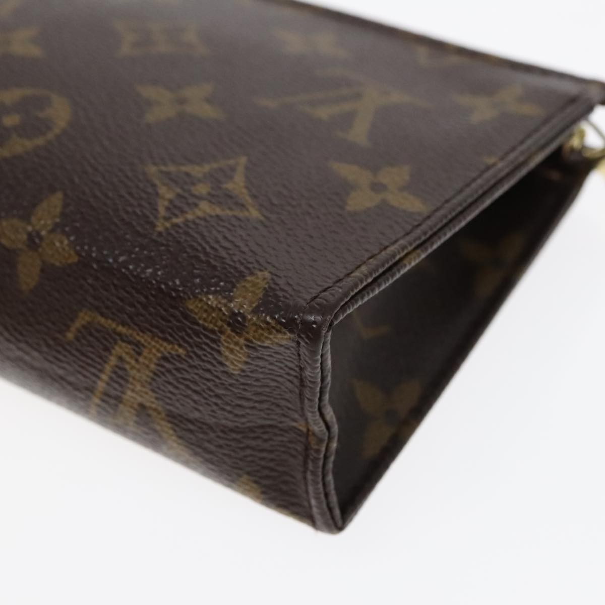 LOUIS VUITTON Monogram Poche Toilette 15 Pouch M47546 LV Auth 90817