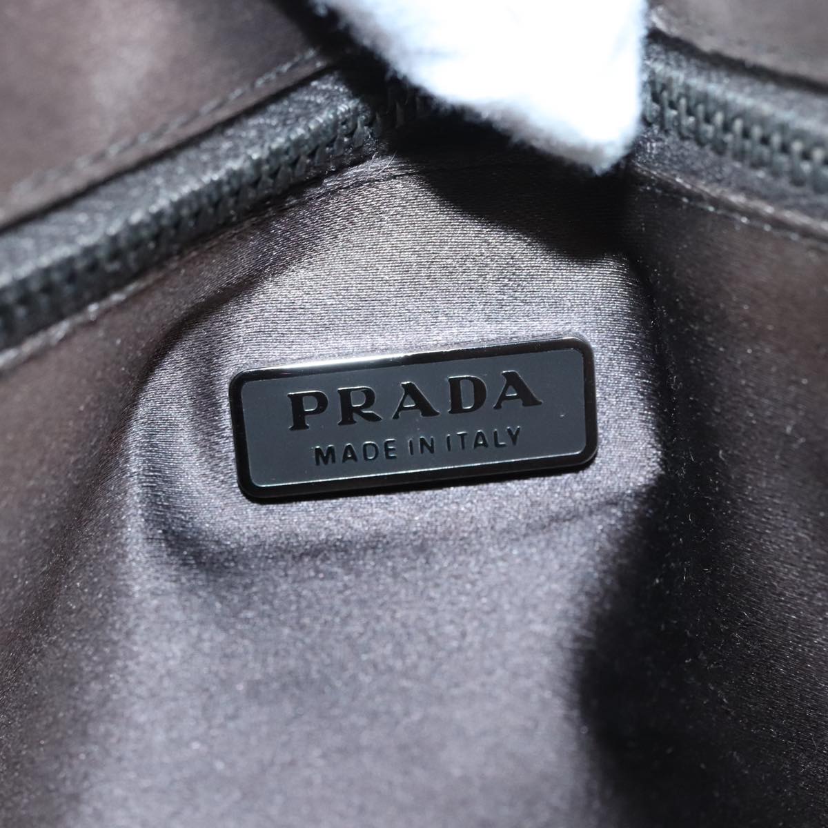 PRADA Hand Bag Leather Orange Auth 90858