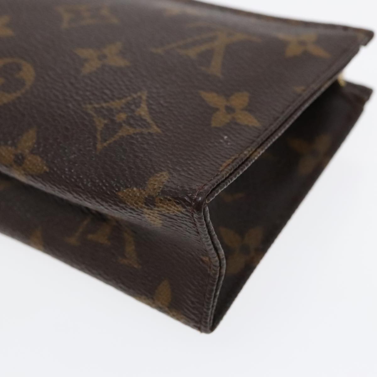 LOUIS VUITTON Monogram Poche Toilette 15 Pouch M47546 LV Auth 90876