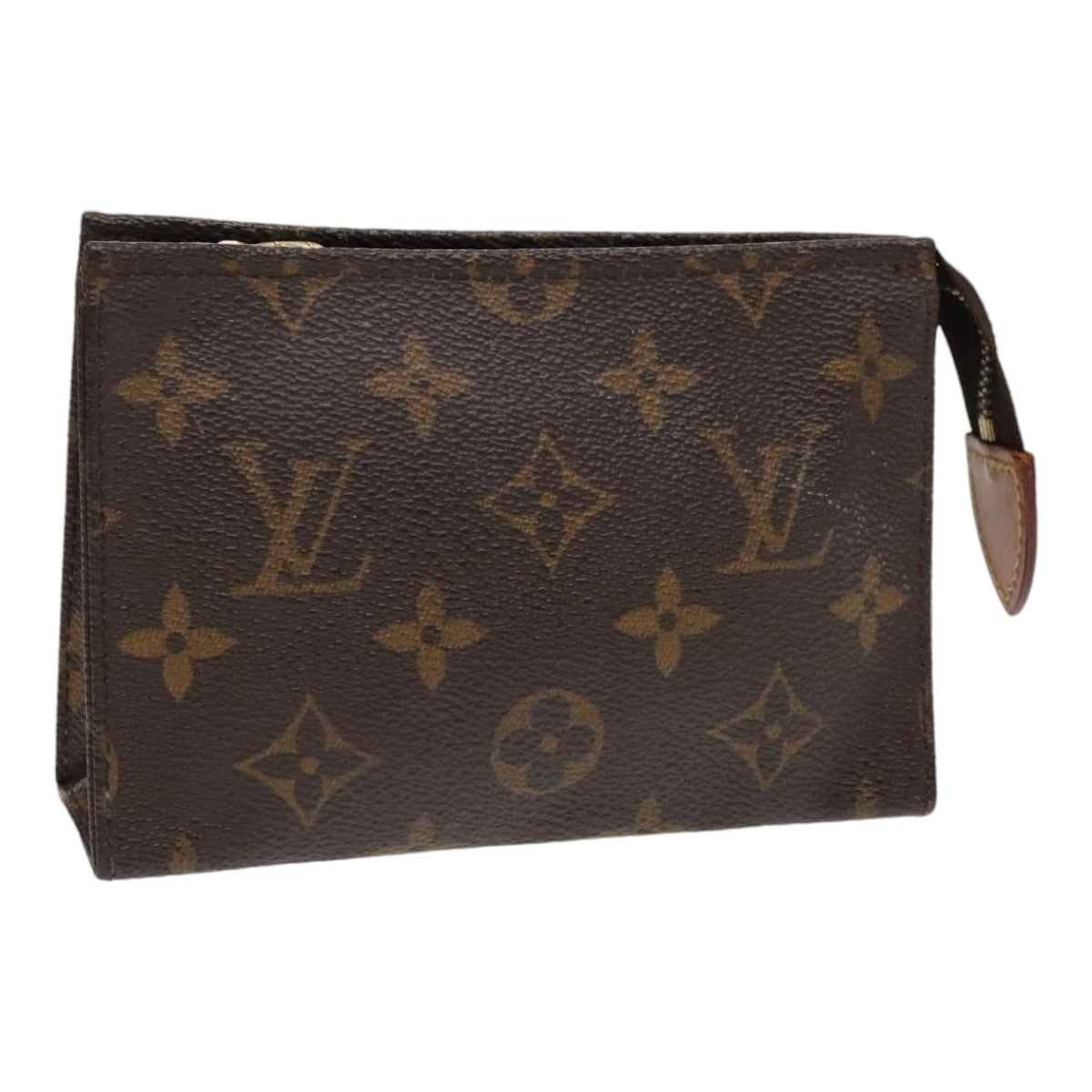 LOUIS VUITTON Monogram Poche Toilette 15 Pouch M47546 LV Auth 90876