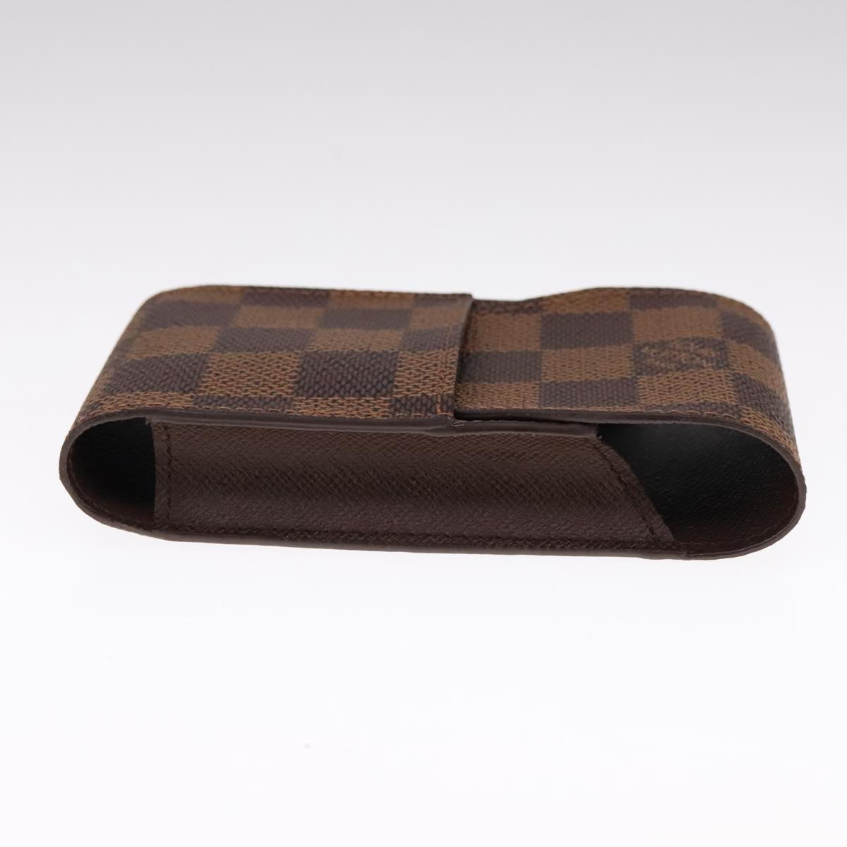 LOUIS VUITTON Damier Ebene Etui Cigarette Case N63024 LV Auth 90907