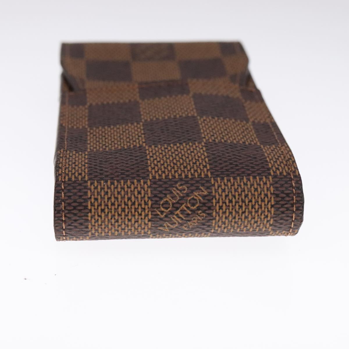 LOUIS VUITTON Damier Ebene Etui Cigarette Case N63024 LV Auth 90907