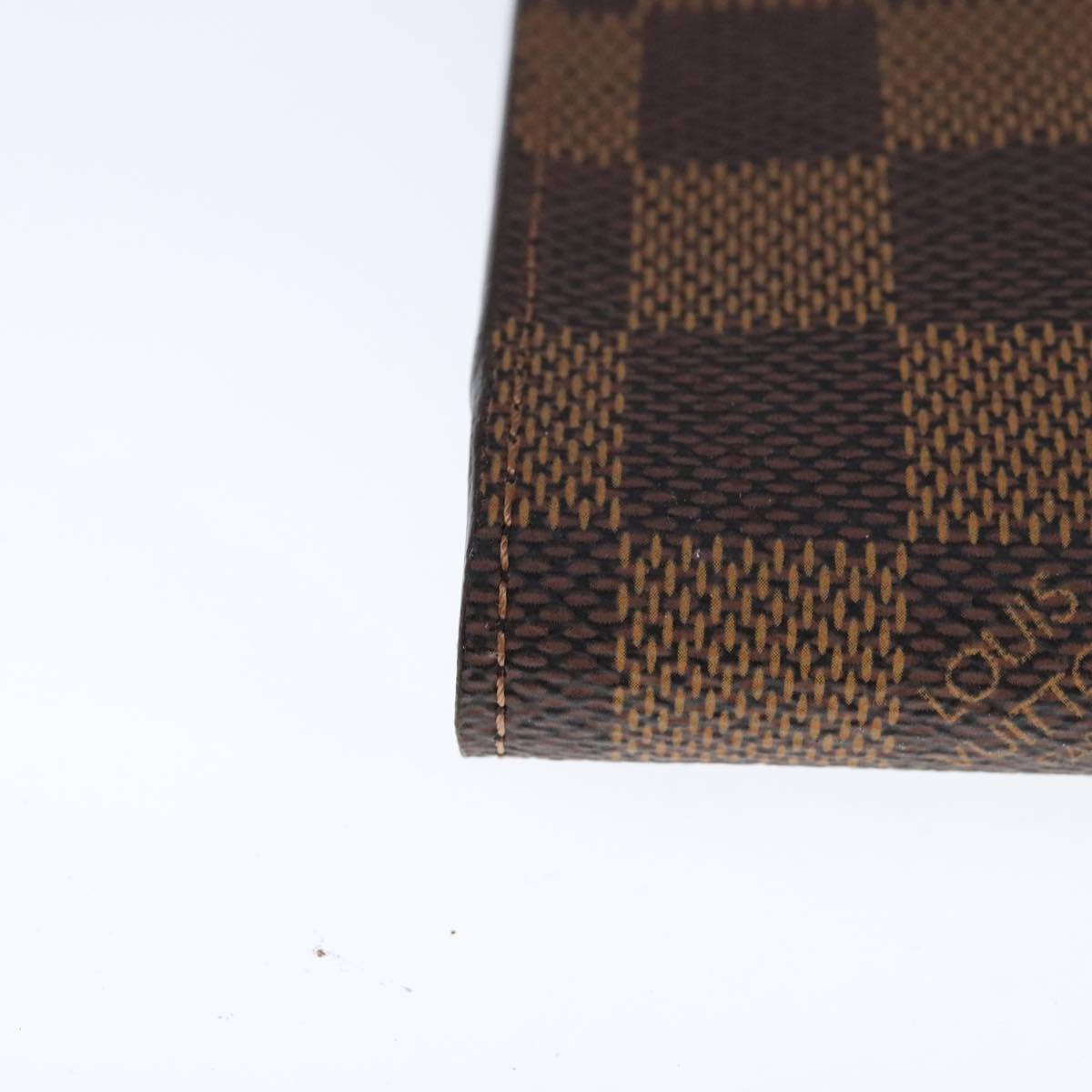 LOUIS VUITTON Damier Ebene Etui Cigarette Case N63024 LV Auth 90907