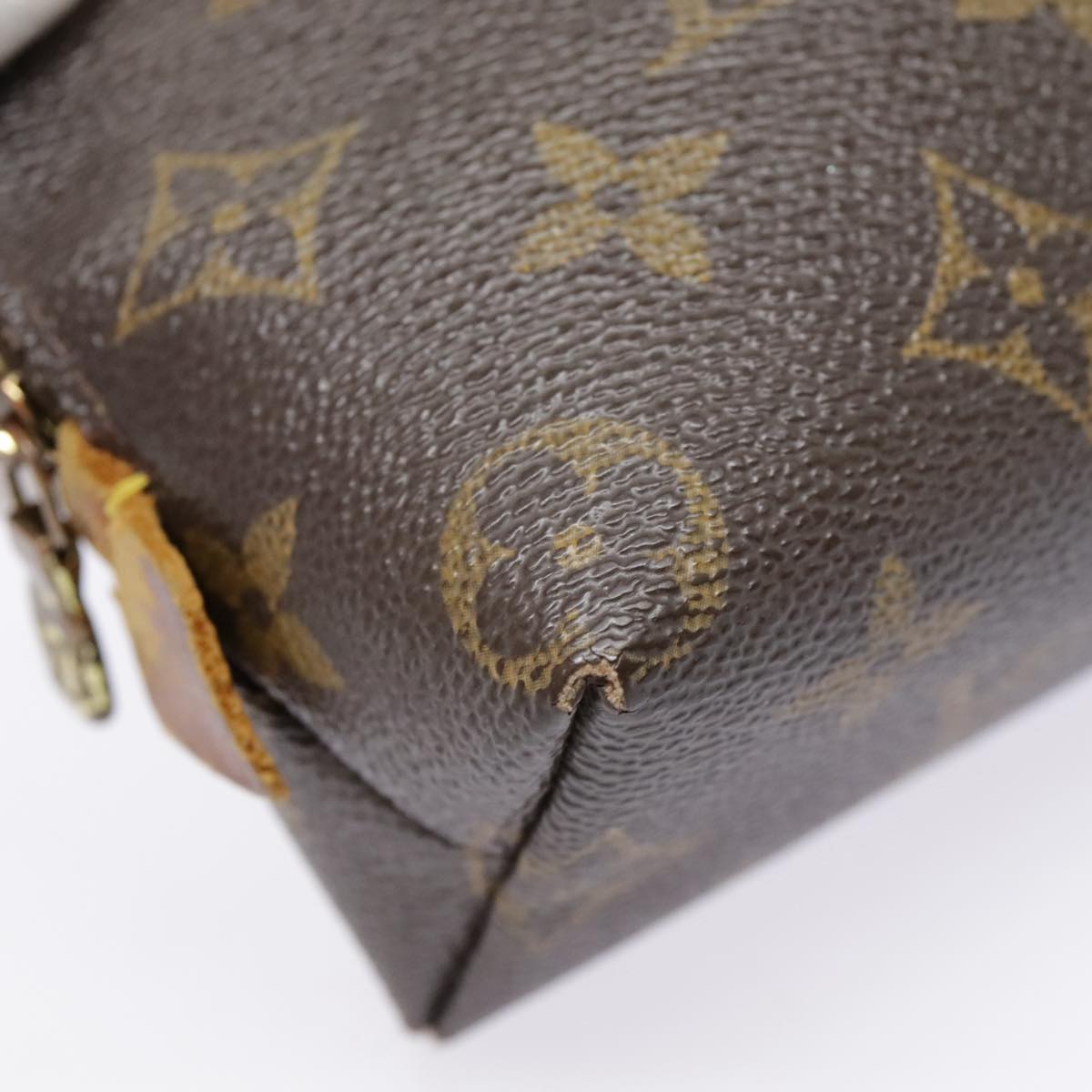 LOUIS VUITTON Monogram Pochette Cosmetic PM Cosmetic Pouch M47515 LV Auth 90924