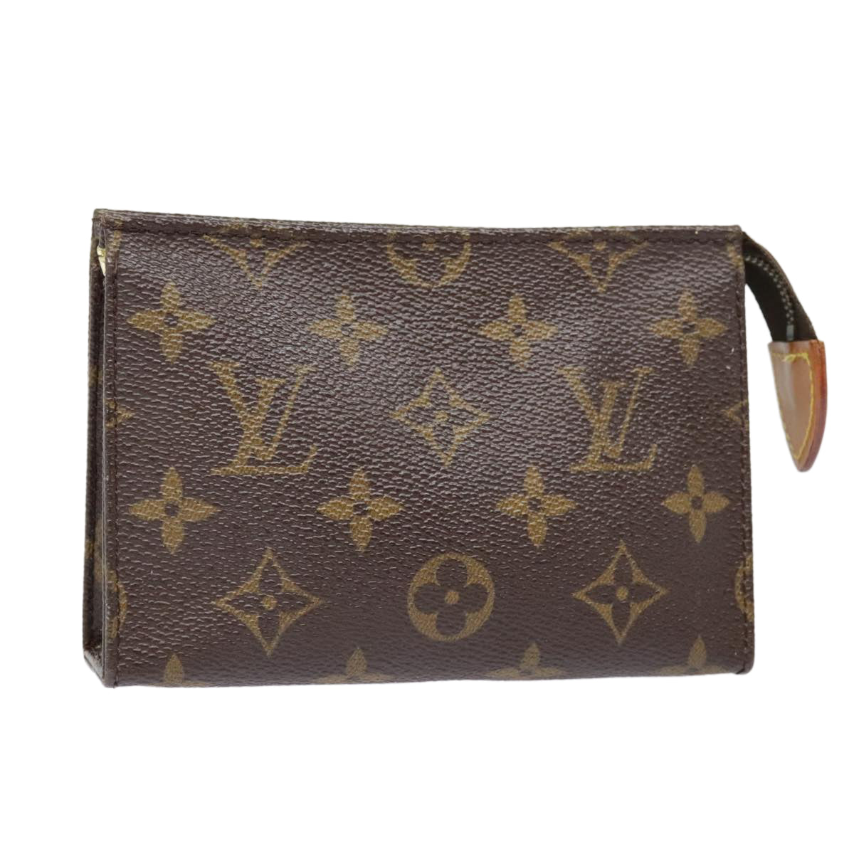 LOUIS VUITTON Monogram Poche Toilette 15 Pouch M47546 LV Auth 90930