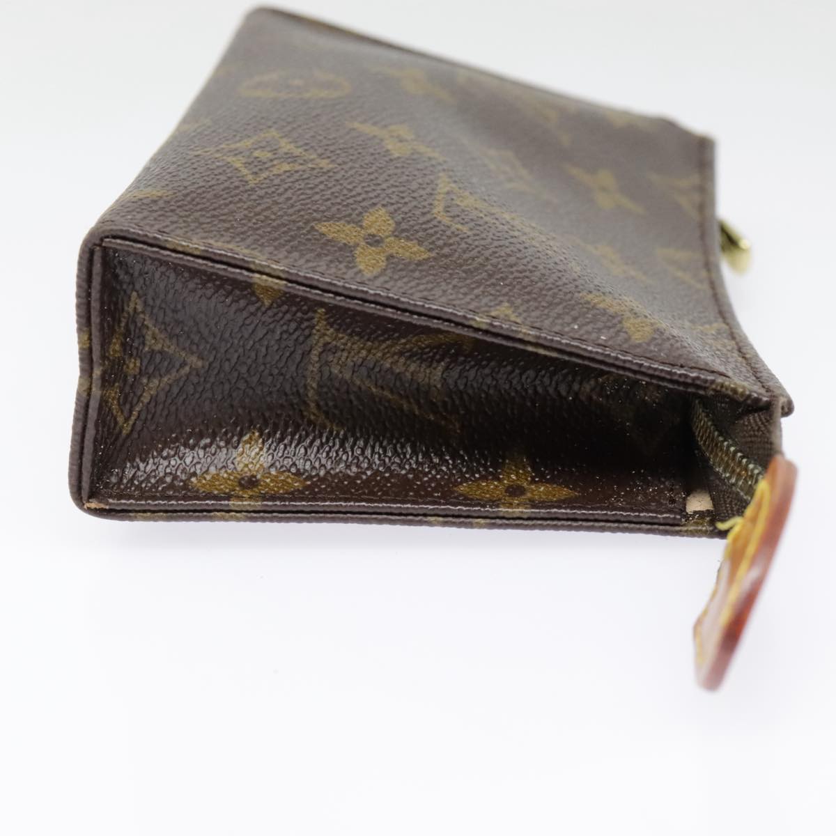 LOUIS VUITTON Monogram Poche Toilette 15 Pouch M47546 LV Auth 90930