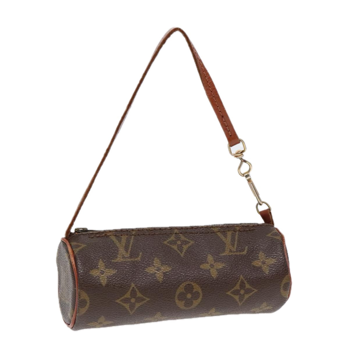 LOUIS VUITTON Monogram Papillon Pouch LV Auth 90932