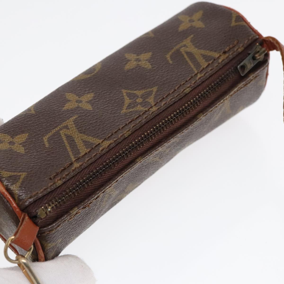 LOUIS VUITTON Monogram Papillon Pouch LV Auth 90932