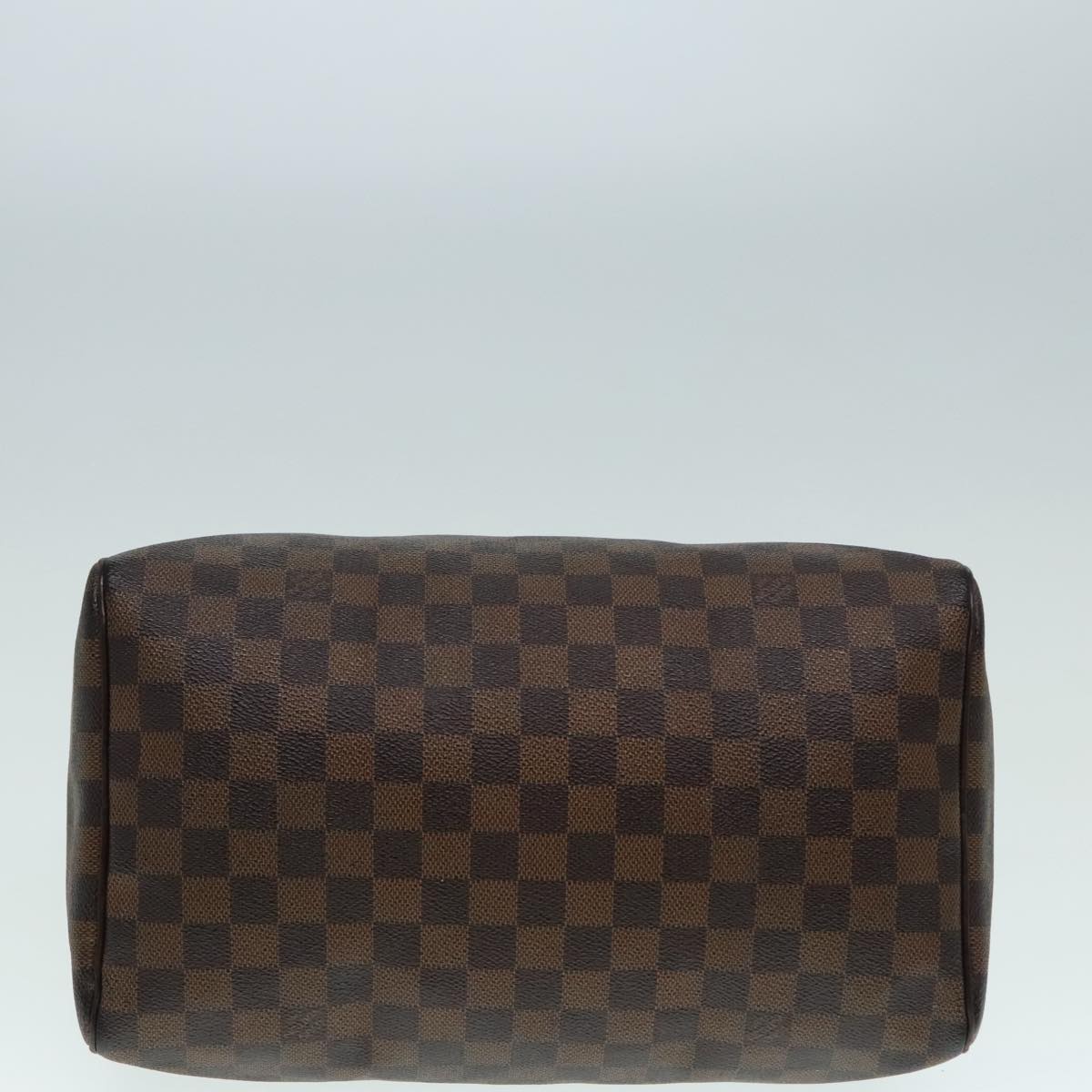 LOUIS VUITTON Damier Ebene Speedy 30 Hand Bag N41364 LV Auth 90963