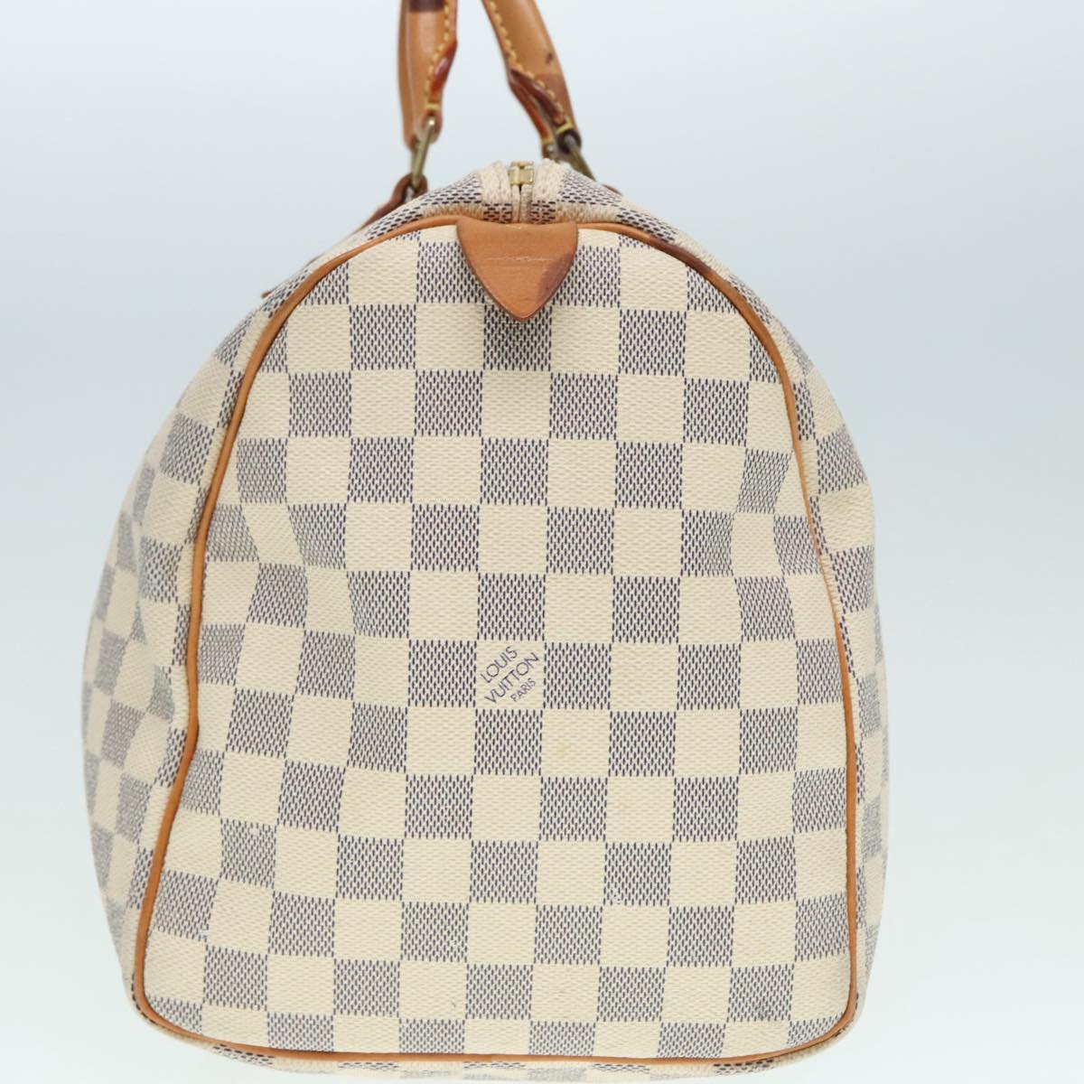 LOUIS VUITTON Damier Azur Speedy 35 Hand Bag N41535 LV Auth 90966