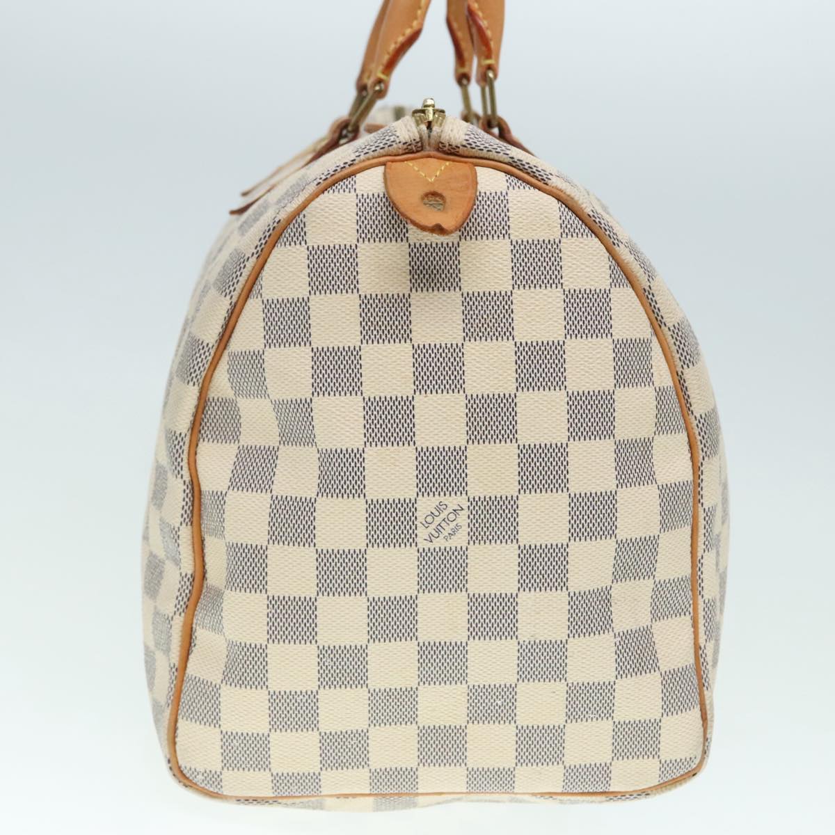 LOUIS VUITTON Damier Azur Speedy 35 Hand Bag N41535 LV Auth 90966