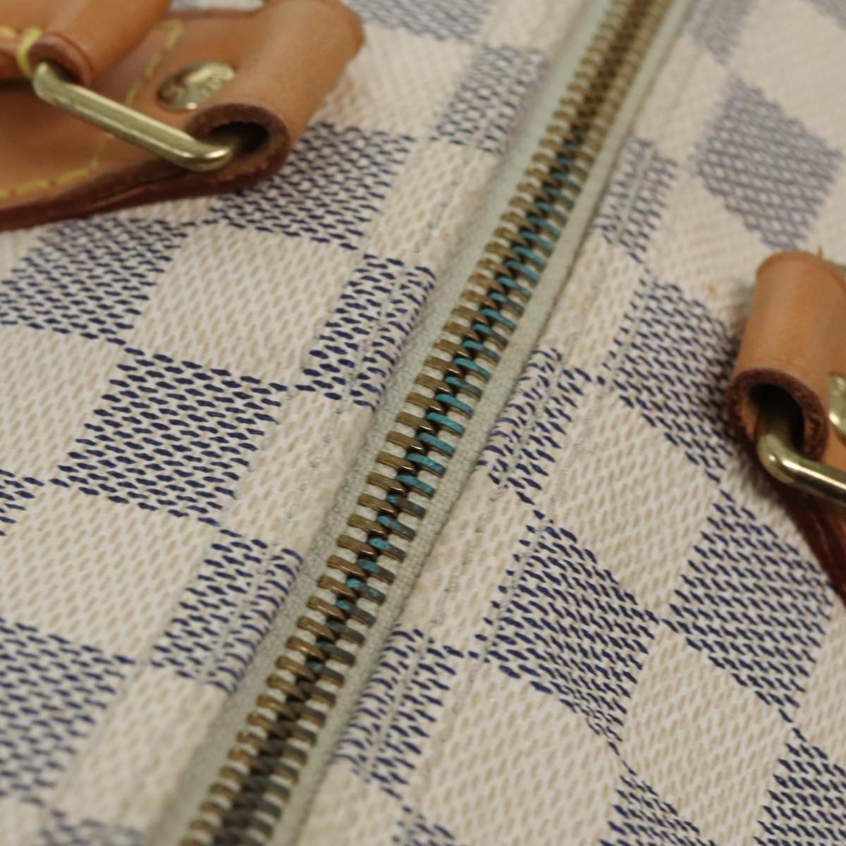 LOUIS VUITTON Damier Azur Speedy 35 Hand Bag N41535 LV Auth 90966