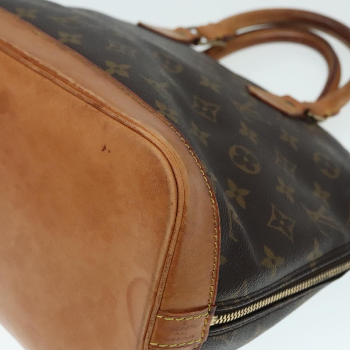 LOUIS VUITTON Monogram Alma Hand Bag M51130 LV Auth 90982