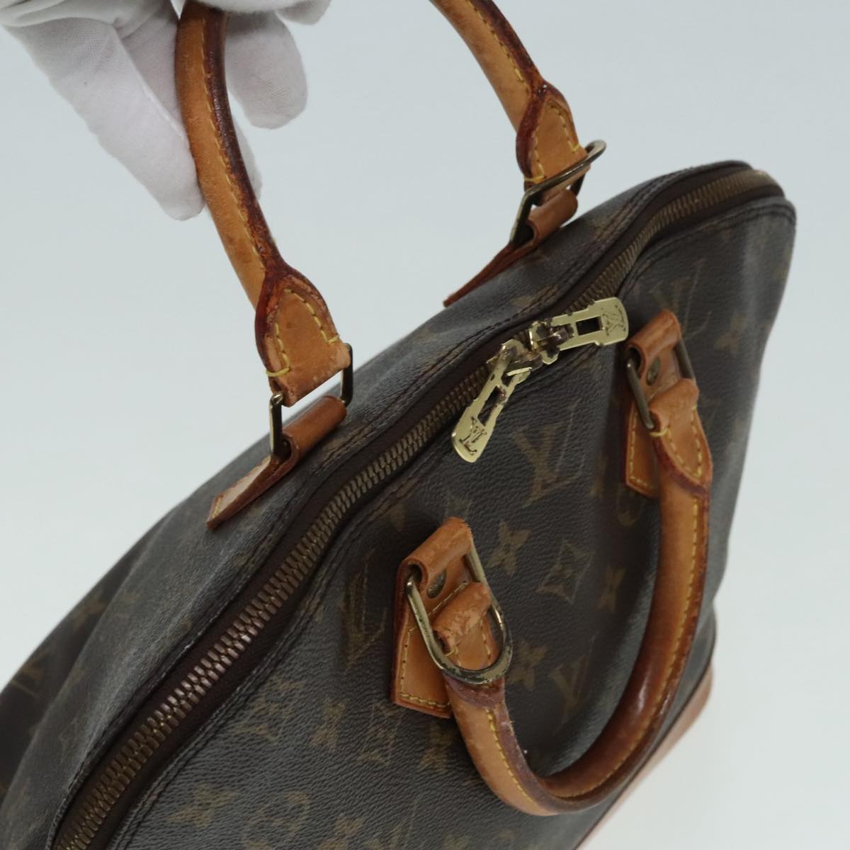 LOUIS VUITTON Monogram Alma Hand Bag M51130 LV Auth 90982