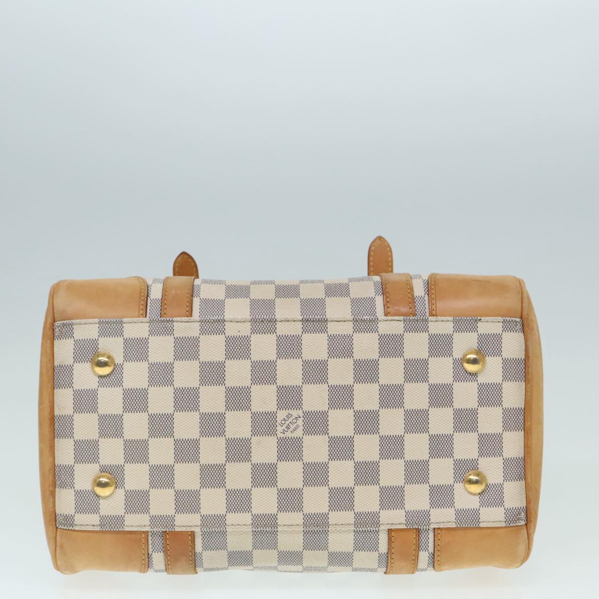 LOUIS VUITTON Damier Azur Berkeley Hand Bag N52001 LV Auth 90984