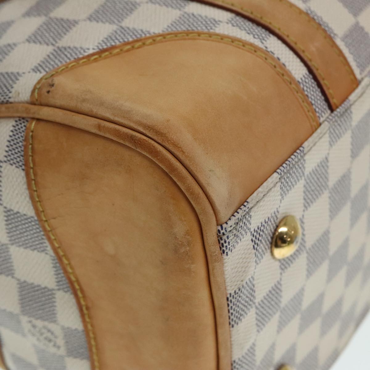 LOUIS VUITTON Damier Azur Berkeley Hand Bag N52001 LV Auth 90984