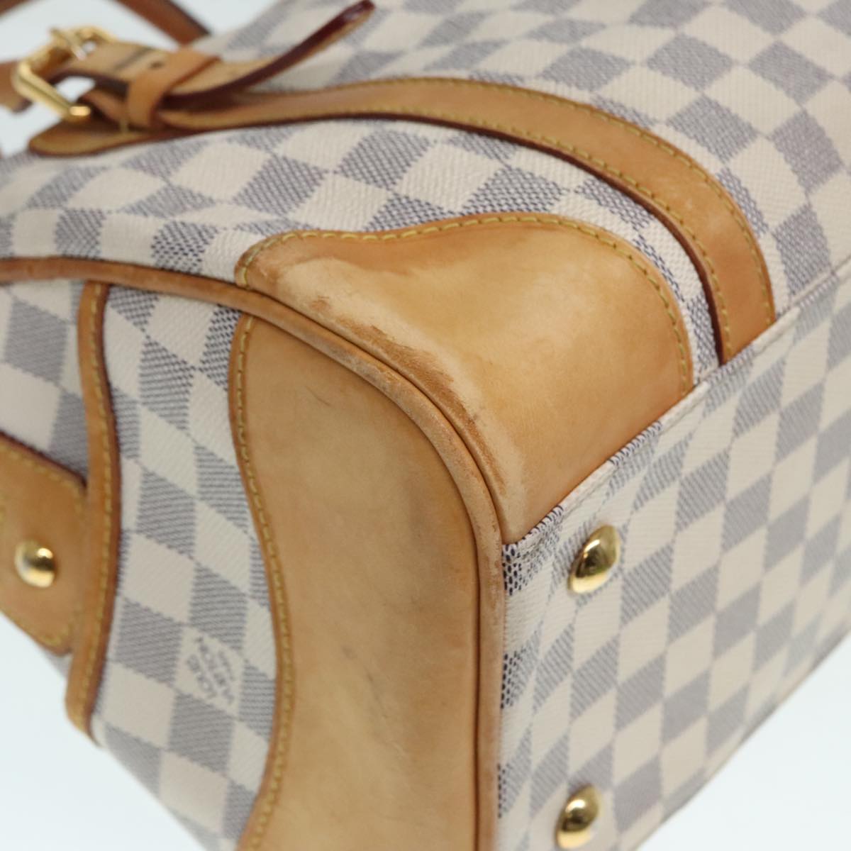 LOUIS VUITTON Damier Azur Berkeley Hand Bag N52001 LV Auth 90984