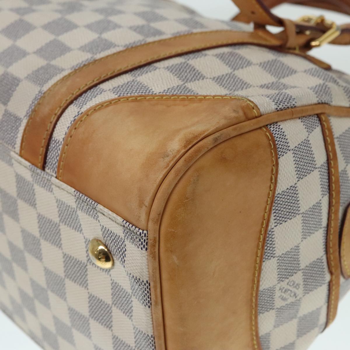 LOUIS VUITTON Damier Azur Berkeley Hand Bag N52001 LV Auth 90984