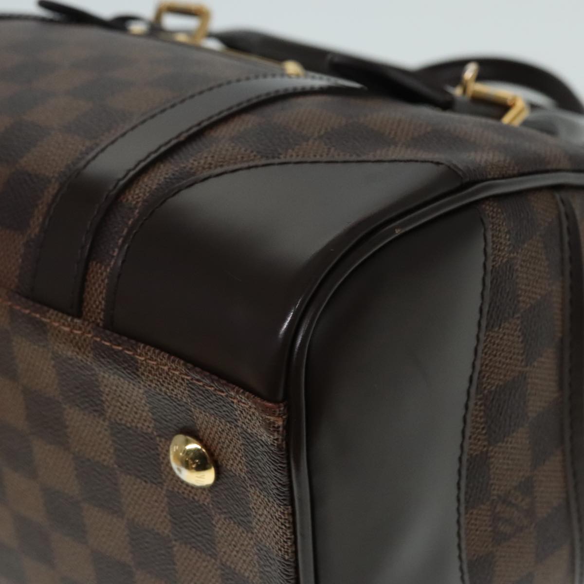 LOUIS VUITTON Damier Ebene Berkeley Hand Bag N52000 LV Auth 90985