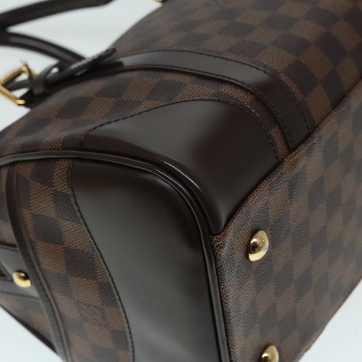 LOUIS VUITTON Damier Ebene Berkeley Hand Bag N52000 LV Auth 90985