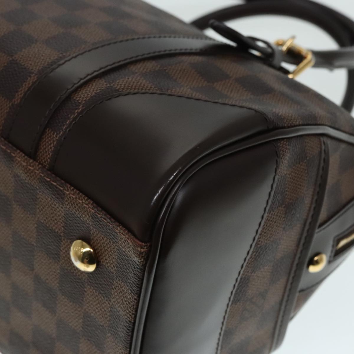 LOUIS VUITTON Damier Ebene Berkeley Hand Bag N52000 LV Auth 90985