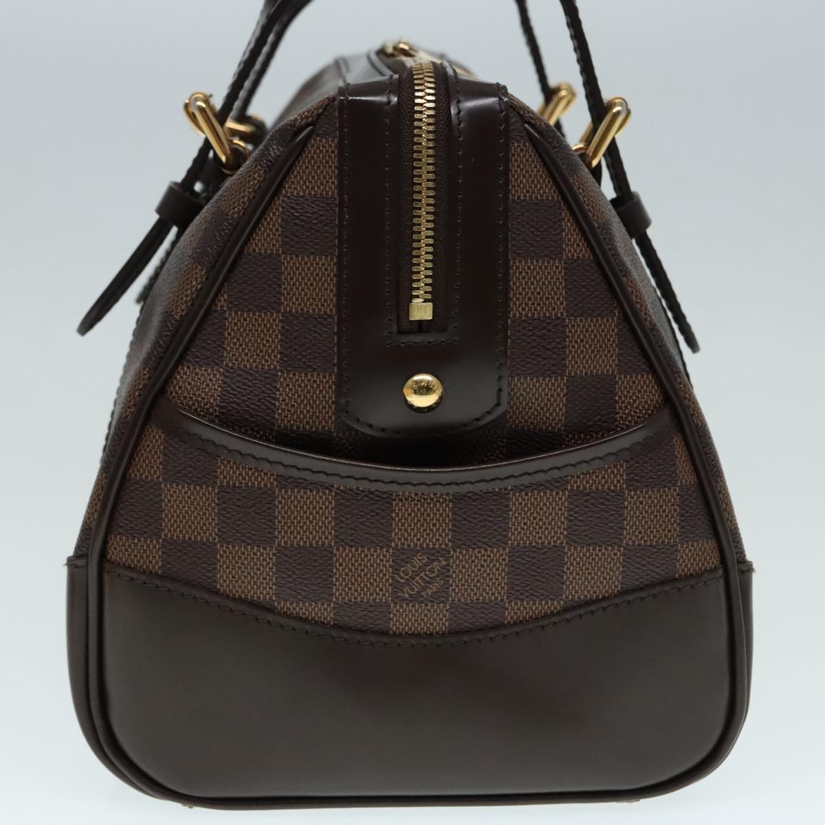 LOUIS VUITTON Damier Ebene Berkeley Hand Bag N52000 LV Auth 90985