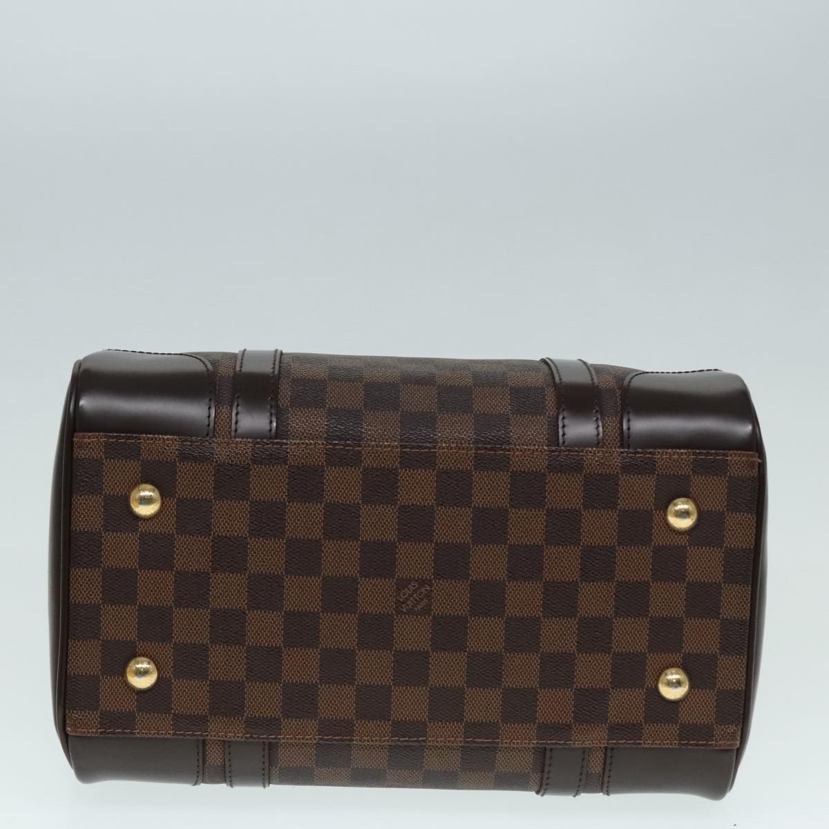 LOUIS VUITTON Damier Ebene Berkeley Hand Bag N52000 LV Auth 90985