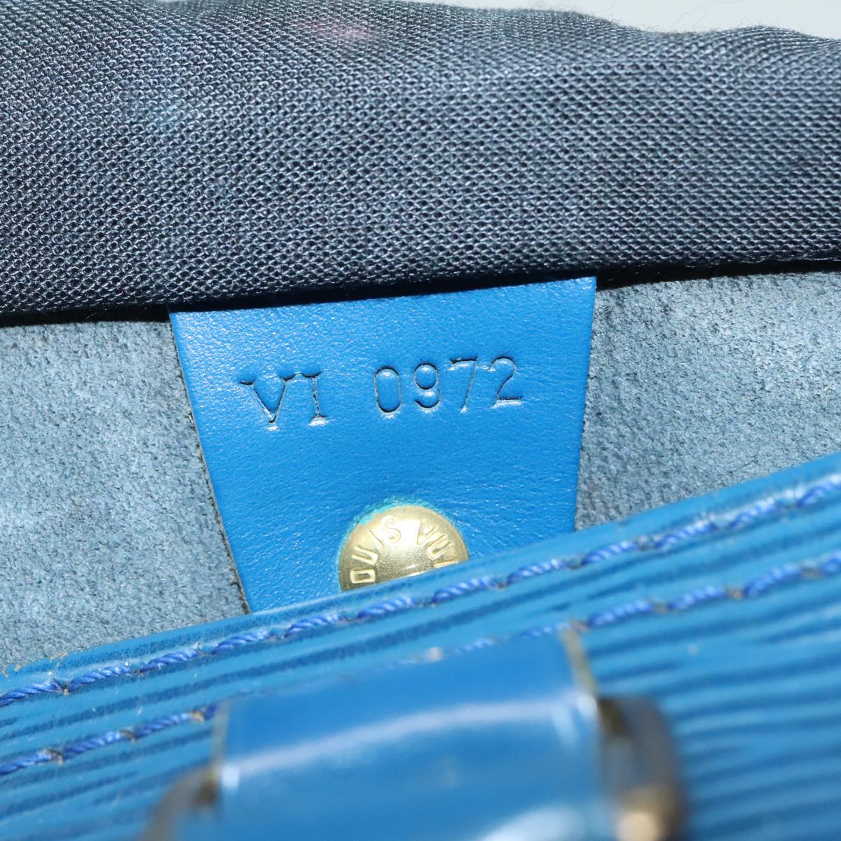 LOUIS VUITTON Epi Speedy 25 Hand Bag Toledo Blue M43015 LV Auth 90988