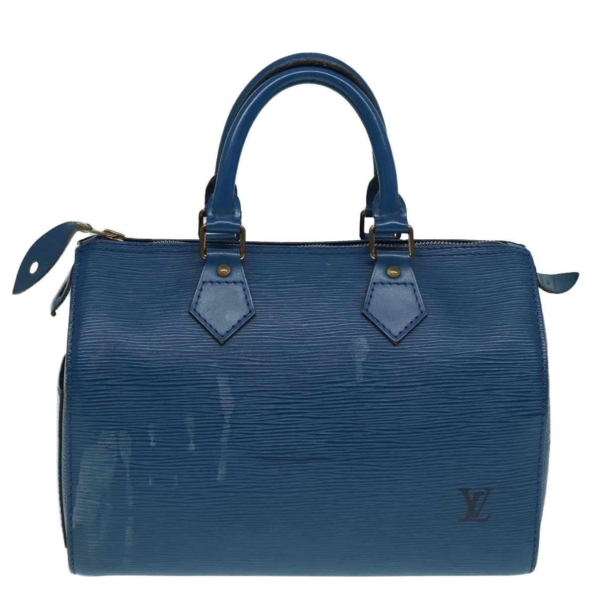 LOUIS VUITTON Epi Speedy 25 Hand Bag Toledo Blue M43015 LV Auth 90988