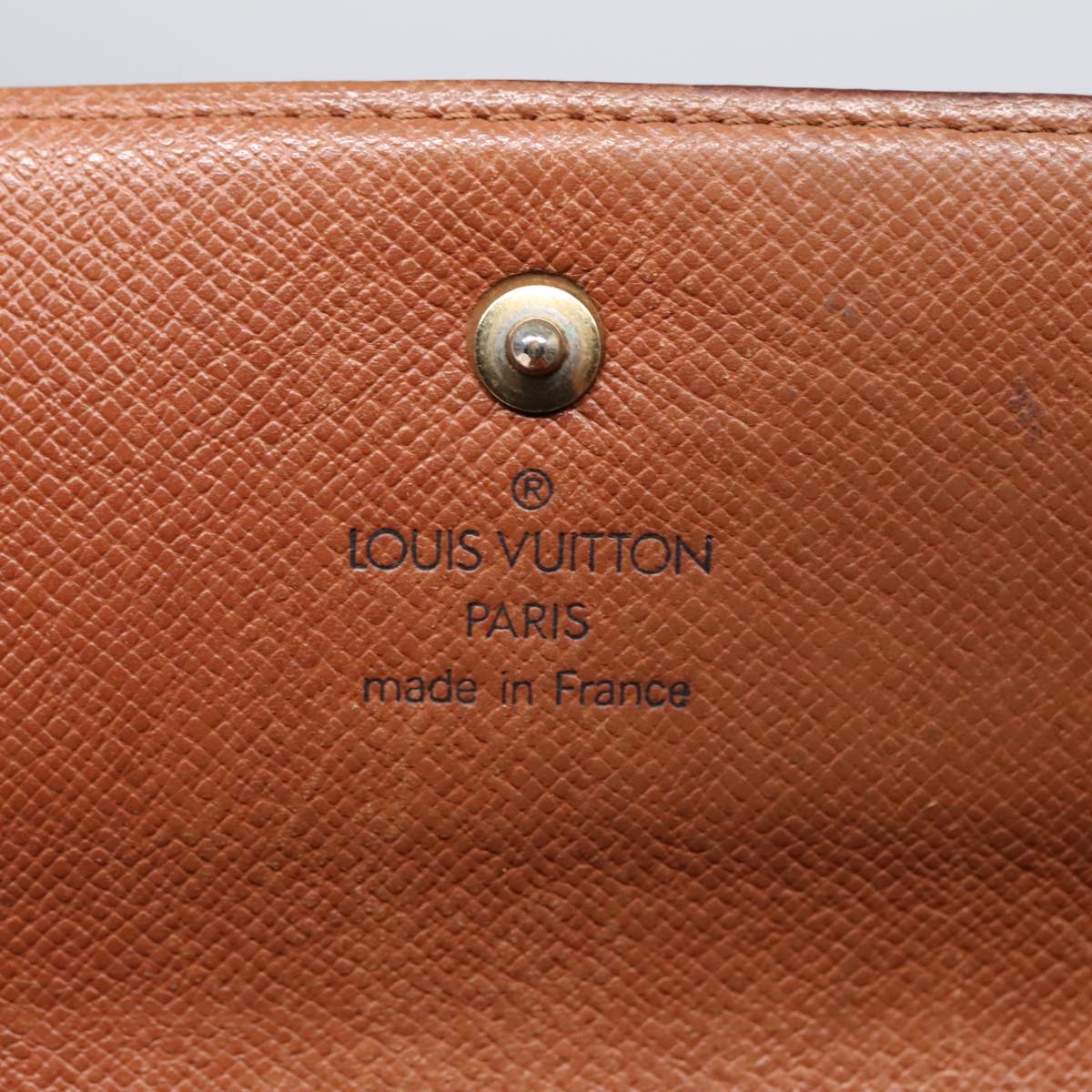 LOUIS VUITTON Monogram Portefeuille International Wallet M61217 LV Auth 91026